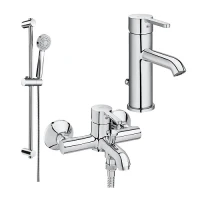 Душ комплект за баня 3 в 1 CARELIA, хром Душ комплект за баня 3 в 1 CARELIA, хром