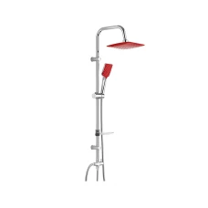 Душ комплект за баня MENA, червен