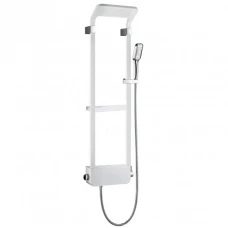 Душ панел с органайзер MALAGA, в бяло