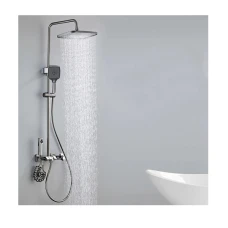 Душ система ELITE Pro 31, пиано бутони, термостатен смесител, LED дисплей