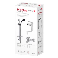 Душ комплект смесители и тръбно окачване MT PLUS, хром Душ комплект смесители и тръбно окачване MT PLUS, хром