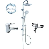 Душ комплект за баня 3 в 1 WHITEST, хром