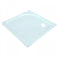 Квадратно душ корито от синтетичен мрамор "ANETA", бяло