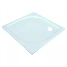 Квадратно душ корито от синтетичен мрамор "ANETA", бяло