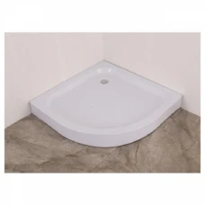 Душ корито овално 90х90х11 см, бяло