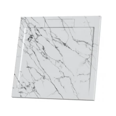 Душ корито MARBLE Texture, бял мрамор