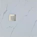 Душ корито MARBLE Texture, 100-140х80х3.5 см, бял мрамор