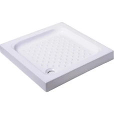 Душ корито квадратно от порцелан, бяло