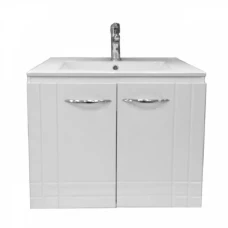Шкаф за баня с умивалник MILANO, бял