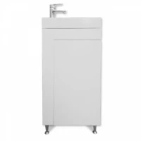 Шкаф за баня с умивалник MINI, бял