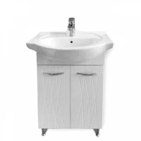 Шкаф за баня с умивалник VALENCIA, бял