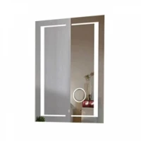 Огледало за баня LED с лупа, 60х80 см