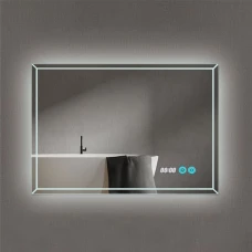 Огледало за баня 101712H, Touch screen, с часовник