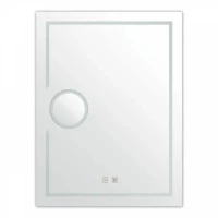 Огледало за баня LED с увеличително стъкло, 50-60х3.7 см Огледало за баня LED с увеличително стъкло, 50-60х3.7 см