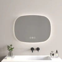 Огледало за баня LED с нагревател ENRICO, 80х80 см