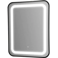 Огледало за баня LED осветление ZI300, 60х80х5 см, черна рамка