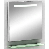 Огледало за баня LED осветление и етажерка ZI818, 80х60 см Огледало за баня LED осветление и етажерка ZI818, 80х60 см