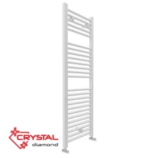 Електрическа лира за баня Crystal DIAMOND STRAIGHT, 468 W, 111х45 см, бял