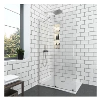 Параван за баня ELGIO CHROME, 80-120х200 см, хром