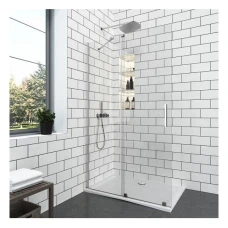 Параван за баня ELGIO CHROME, 80-120х200 см, хром