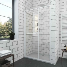 Параван за баня GRAZIANA, 100х200 см, бял мат