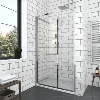 Параван за баня GRAZIANA, 80х200 см, хром