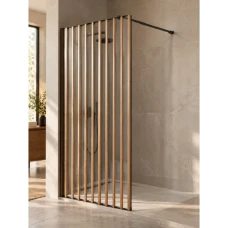 Параван за баня SILVARA Wood Collection, 70-120х200 см