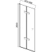 Универсална сгъваема врата ХЕЛЕН, 70-120х200 см, прозрачно стъкло, хром