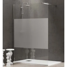 Параван за баня FREE 1 SERIGRAFATO, 70-100х185 см, бял мат