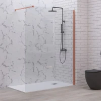 Параван за баня Walkin 1 ROSE GOLD, 50-120х200 см, розово злато