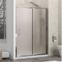 Параван за баня FLORA 500, 100-150х190 см, мат стъкло, хром Параван за баня FLORA 500, 100-150х190 см, мат стъкло, хром