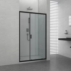 Параван за баня ELITЕ Black, 100-120х195 см, черен