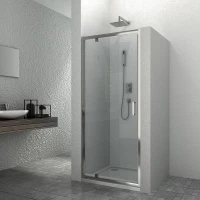 Oтваряема врата ELITE-T, 80-90x195 см, хром