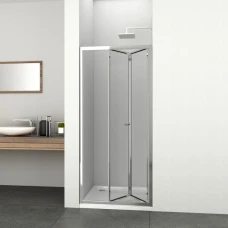 Сгъваема врата ELITE-FD, 80-90x195 см, хром