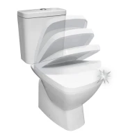 Моноблок със седалка с плавно затваряне HappySmart BLOCK, двойно оттичане