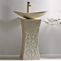 Мивка за баня с конзола ICL 4575, варовик