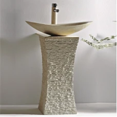 Мивка за баня с конзола ICL 4575, варовик