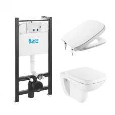 Комплект структура за вграждане 4 в 1 Active Debba Square Rimless, ROCA