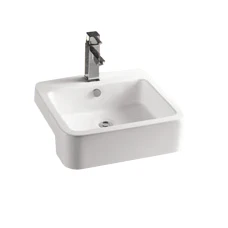 Мивка за баня PULTRA, с преливник, бял