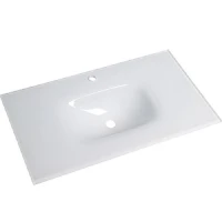 Мивка за баня PULTRA, стъкло, бял