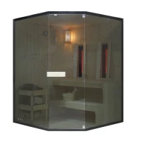 Финландска сауна и инфрачервена кабина GLACIERA XL, за трима