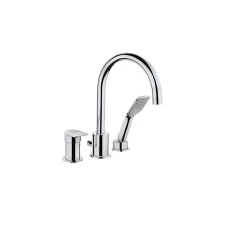 Комплект стоящ 3-дупков смесител за вана FORMENTERA, хром