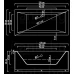 Хидромасажна правоъгълна вана БЕРЛИН ДУО, 170-180 см