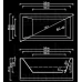 Хидромасажна правоъгълна вана БЕРЛИН ЛАЙН, 160-180 см