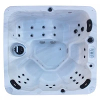 Външно джакузи PALMA, 190x190x86 cм, бяло-синьо Външно джакузи PALMA, 190x190x86 cм, бяло-синьо