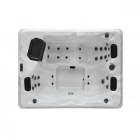 Външно джакузи FIJI, 210x160x80 cм, перлено сиво-сребристо Външно джакузи FIJI, 210x160x80 cм, перлено сиво-сребристо