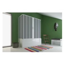 Параван за вана FLEX Vasca 5, тип хармоника, 70х170×70х150 см, обков PVC, бял