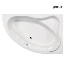 Асиметрична акрилна вана RAB - KRK, 150x98x40 см