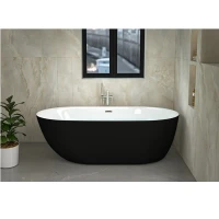 Свободностояща вана MELBOURNE, 170x75x56 см, в черно Свободностояща вана MELBOURNE, 170x75x56 см, в черно