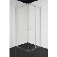 Квадратна душ кабина SURF U, 80х80х180 см, прозрачно стъкло, хром Квадратна душ кабина SURF U, 80х80х180 см, прозрачно стъкло, хром